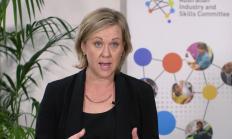 "A still from the video &lsquo;AISC Leader - Michelle Melbourne - Industry drives skills revolution&rsquo;."