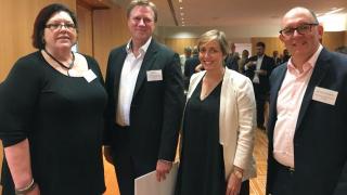 Public Sector IRC, Judi Childs; Chair of the AISC, John Pollaers; Skills IQ general manager, Melinda Brown and AISC Secretariat, Adam Luckhurst